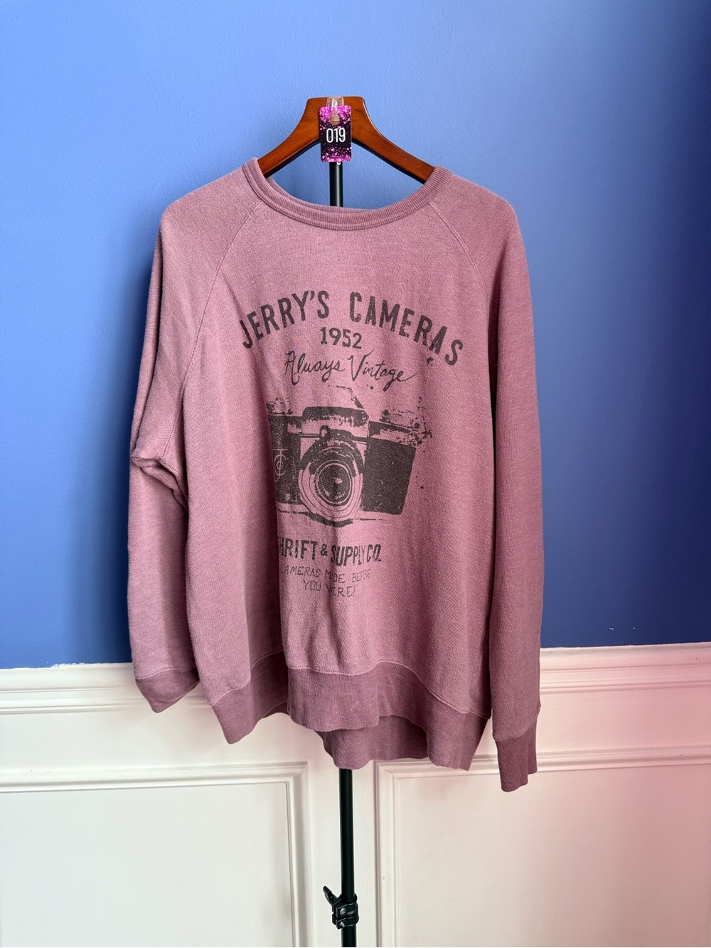 Merona Dusty Mauve Terry Knit Pullover